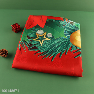 New Arrival Christmas Fabric Tablecloth Xmas Table Cover for Dinner Decor