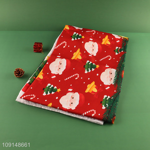 Wholesale Christmas Fabric Tablecloth Washable Table Cover for Party Decor
