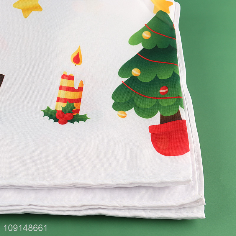 Wholesale Christmas Fabric Tablecloth Washable Table Cover for Party Decor