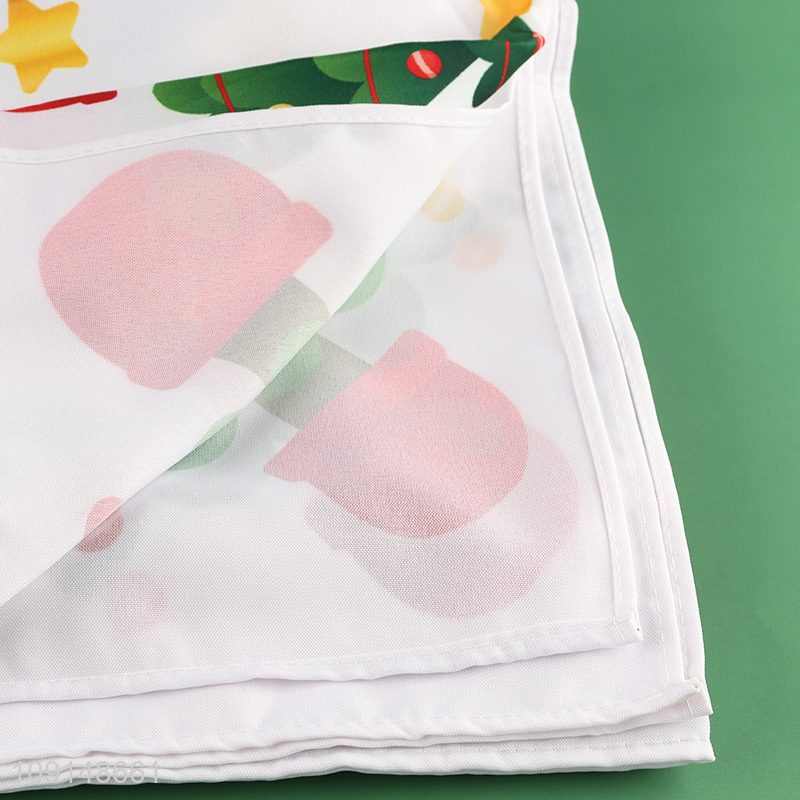 Wholesale Christmas Fabric Tablecloth Washable Table Cover for Party Decor