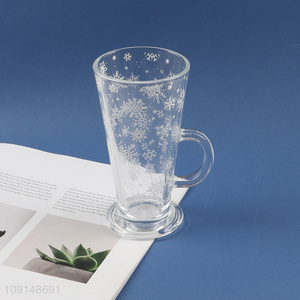 China products glass unbreakable beer cup with handle