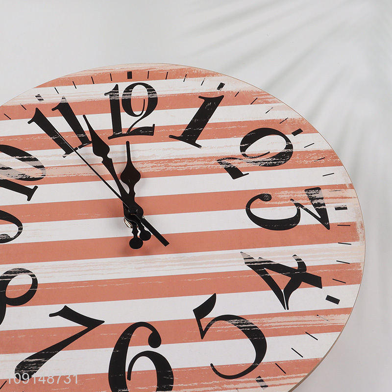 Best selling round living room decor wall clock wholesale