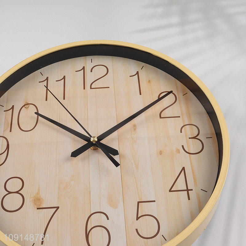 Low price round living room decor wall clock wall hanging clock