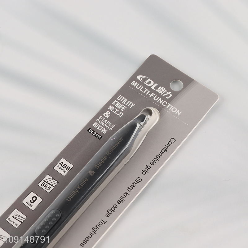 Good Quality Multi-Functinal Office Tools Utility Knife with Staple Remover