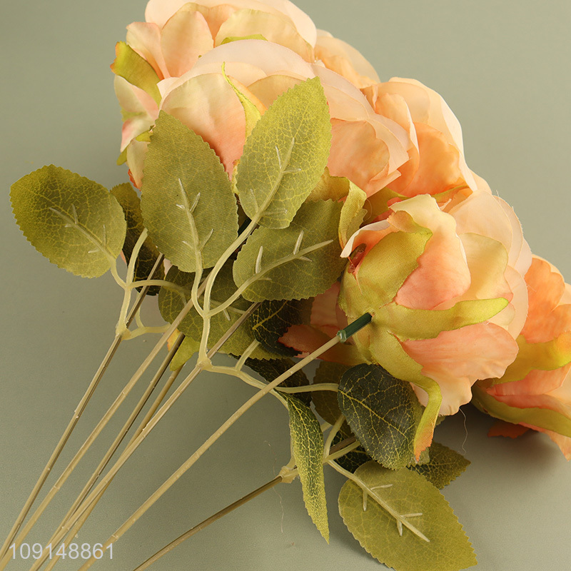 Factory Price Artificial Flower Bouquet Fake Flower for Home Wedding Decor