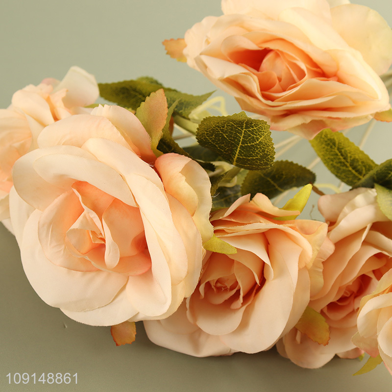 Factory Price Artificial Flower Bouquet Fake Flower for Home Wedding Decor