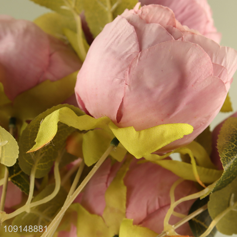 High Quality Artificial Flower Bouquet Fake Flower for Garden Patio Decor