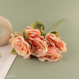 China Imports Artificial Flower Bouquet Fake Flower for Indoor Outdoor Decor