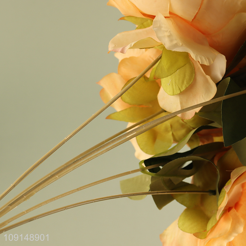 Good Quality Artificial Flower Bouquet Fake Flower for Wedding Party Decor