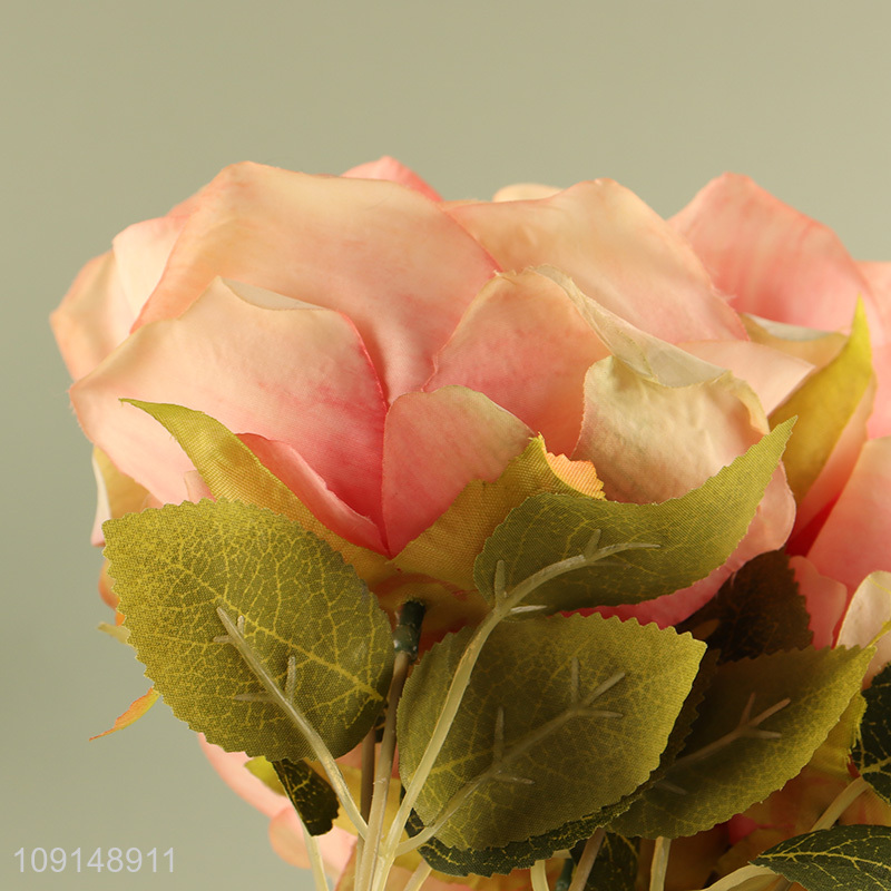 China Imports Artificial Flower Bouquet Fake Flower for Indoor Outdoor Decor