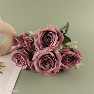 Factory Supply Artificial Flower Fake Plant for Home Office Table Centerpieces