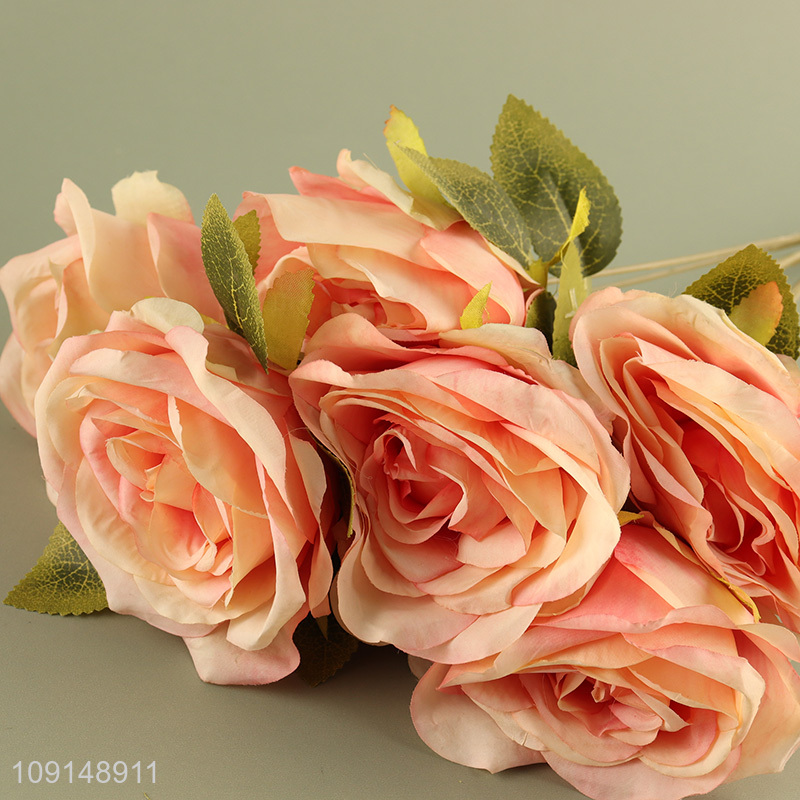 China Imports Artificial Flower Bouquet Fake Flower for Indoor Outdoor Decor