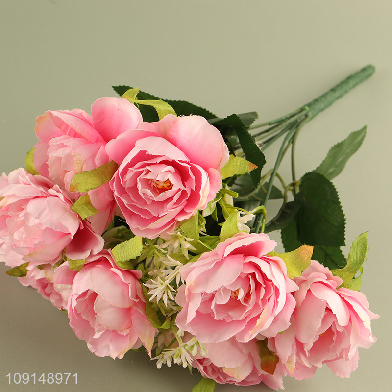 High Quality Artificial Flower Bouquet Fake Flower for Home Wedding Decor