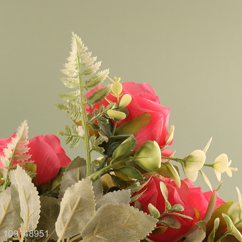 Factory Price Artificial Flower Fake Flower Bouquet Faux Flower with Stem