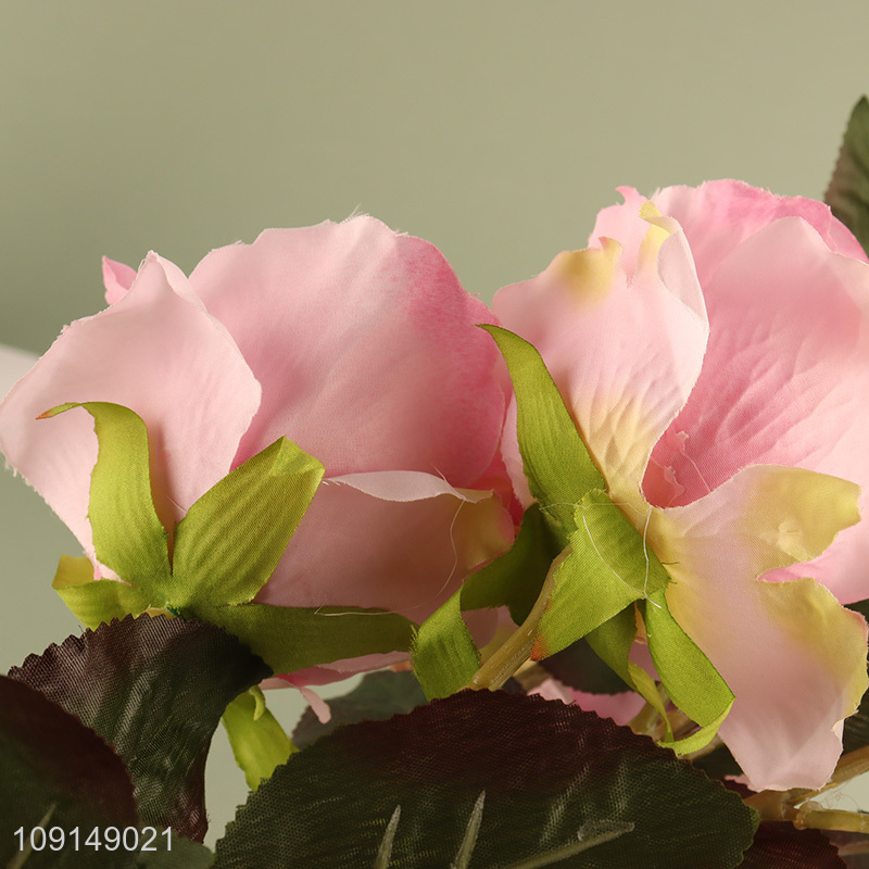 Factory Supply Artificial Flower Bouquet Fake Flower for Indoor Outdoor Decor