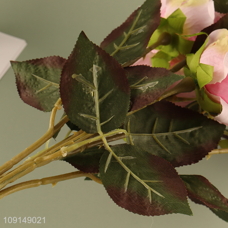 Factory Supply Artificial Flower Bouquet Fake Flower for Indoor Outdoor Decor