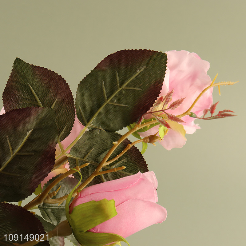 Factory Supply Artificial Flower Bouquet Fake Flower for Indoor Outdoor Decor