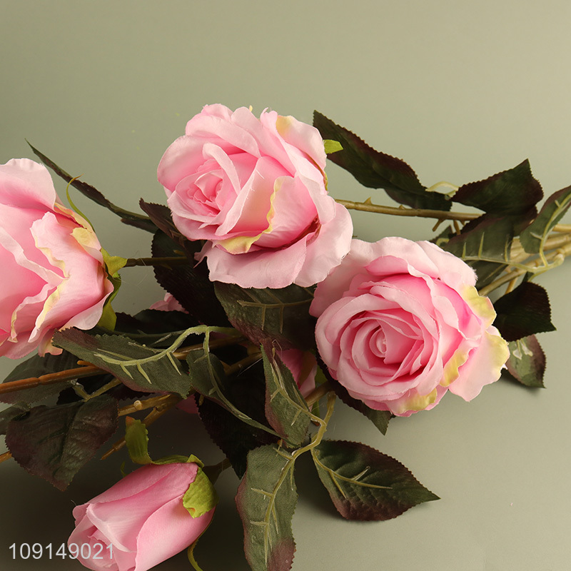 Factory Supply Artificial Flower Bouquet Fake Flower for Indoor Outdoor Decor