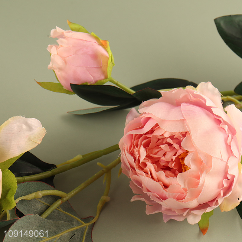 High Quality Artificial Flower Fake Flower Bouquet Faux Flower with Stem