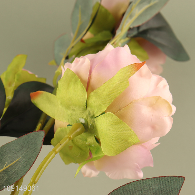 High Quality Artificial Flower Fake Flower Bouquet Faux Flower with Stem