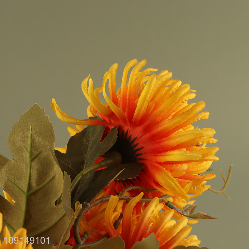 Hot Selling Artificial Flower Bouquet Fake Flower for Garden Patio Decor