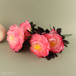 China Wholesale Artificial Flower Bouquet Fake Flower for Wedding Party Decor