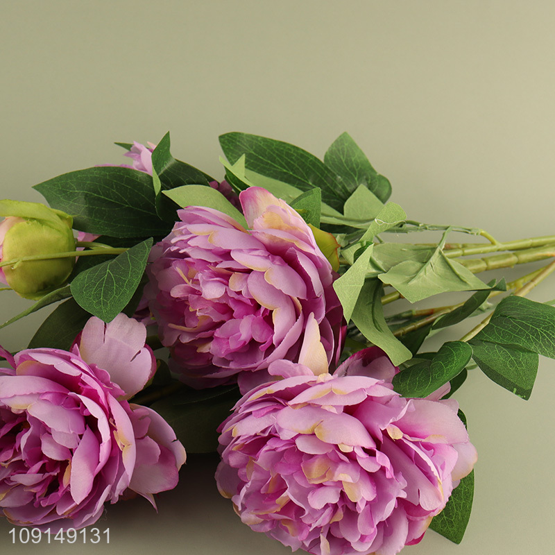 Factory Price Artificial Flower Bouquet Fake Flower for Indoor Outdoor Decor