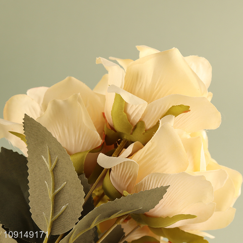 Good Quality Artificial Flower Fake Flower Bouquet Faux Flower with Stem