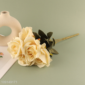 Good Quality Artificial Flower Fake Flower Bouquet Faux Flower with Stem