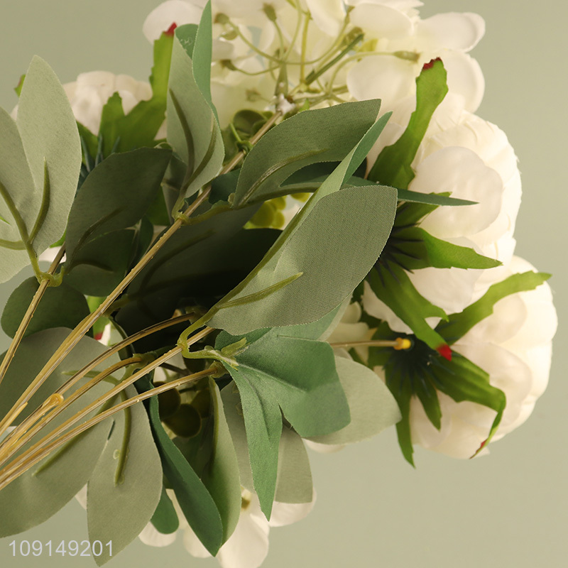 Factory Supply Artificial Flower Bouquet Fake Flower Realistic Faux Flower