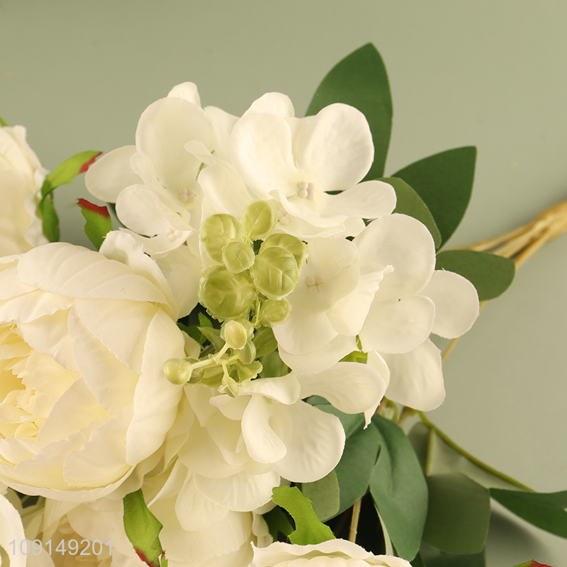 Factory Supply Artificial Flower Bouquet Fake Flower Realistic Faux Flower