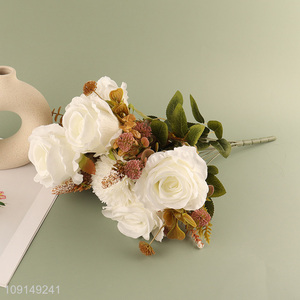 High Quality Artificial Flower Bouquet Fake Flower for Indoor Outdoor Decor