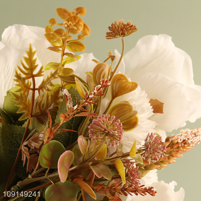 High Quality Artificial Flower Bouquet Fake Flower for Indoor Outdoor Decor