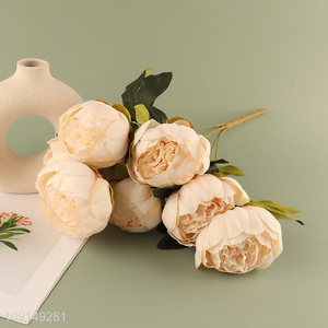 Hot Selling Artificial Flower Fake Flower Bouquet Faux Flower with Stem