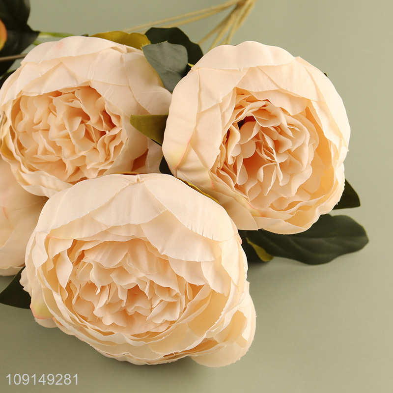 Hot Selling Artificial Flower Fake Flower Bouquet Faux Flower with Stem