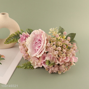 New Arrival Artificial Flower Bouquet Fake Flower for Garden Patio Decor