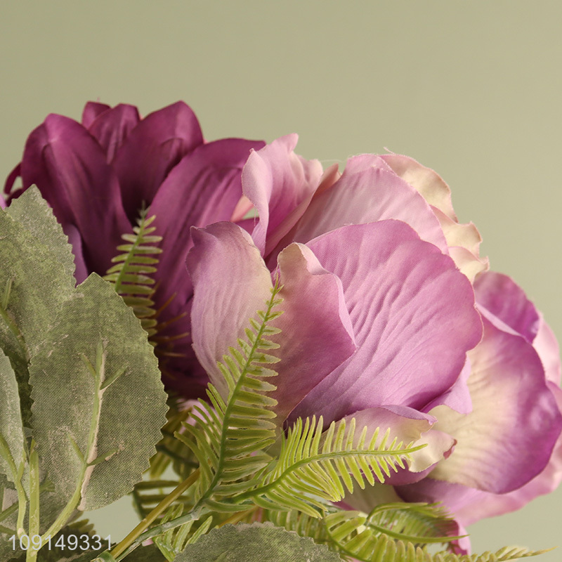 High Quality Artificial Flower Fake Bouquet Realistic Faux Flower Bouquet