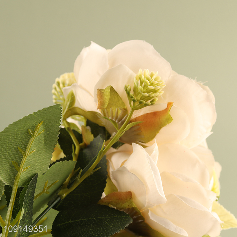 Good Quality Artificial Flower Bouquet Fake Flower for Indoor Outdoor Decor