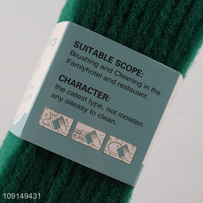 China Imports 10 Pieces Heavy Duty Scouring Pads Non-Scratch Dish Scrubbers