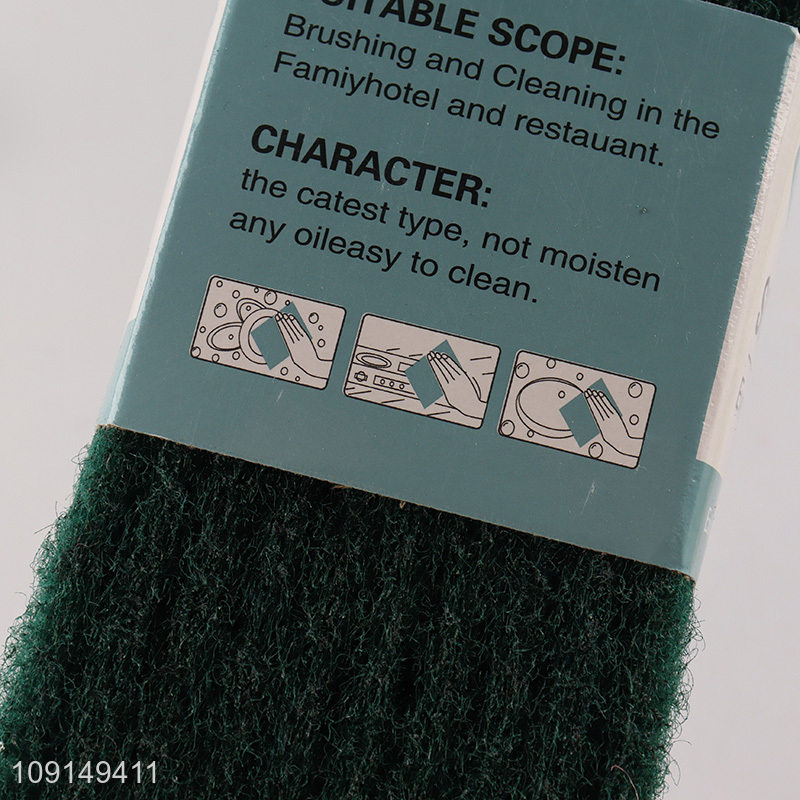 Good Quality 10 Pieces Heavy Duty Scouring Pads Durable Dishes Pots Scrubbers