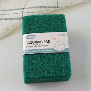 High Quality 5 Pieces Non-Scratch Scouring Pads Scrub Pads Kitchen Cleaning Supplies
