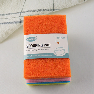 Factory Price 10 Pieces Non-Scratch Scouring Pads for Kitchen Cookware Cooktops