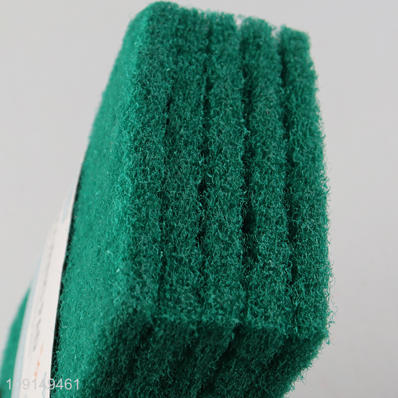 High Quality 5 Pieces Non-Scratch Scouring Pads Scrub Pads Kitchen Cleaning Supplies