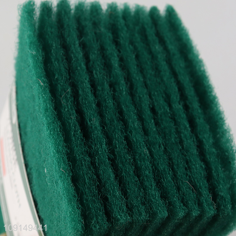 New Product 10 Pieces Scouring Pads Heavy Duty Non-Scratch Scrub Pads Wholesale