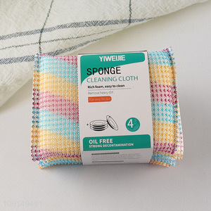 High Quality 4PCS Cleaning Sponges Dish Sponges for Washing Pots Pans