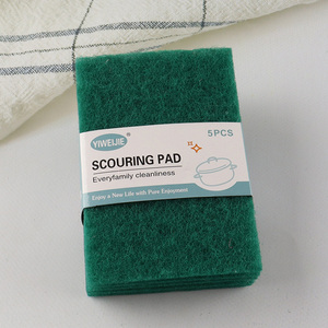 Best Selling 5 Pieces Durable Heavy Duty Scouring Pads Scrub Pads for Kitchen