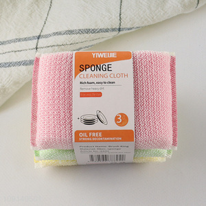 Hot Selling 3PCS Heavy Duty Non-Scratch Cleaning Sponges for Washing Dishes