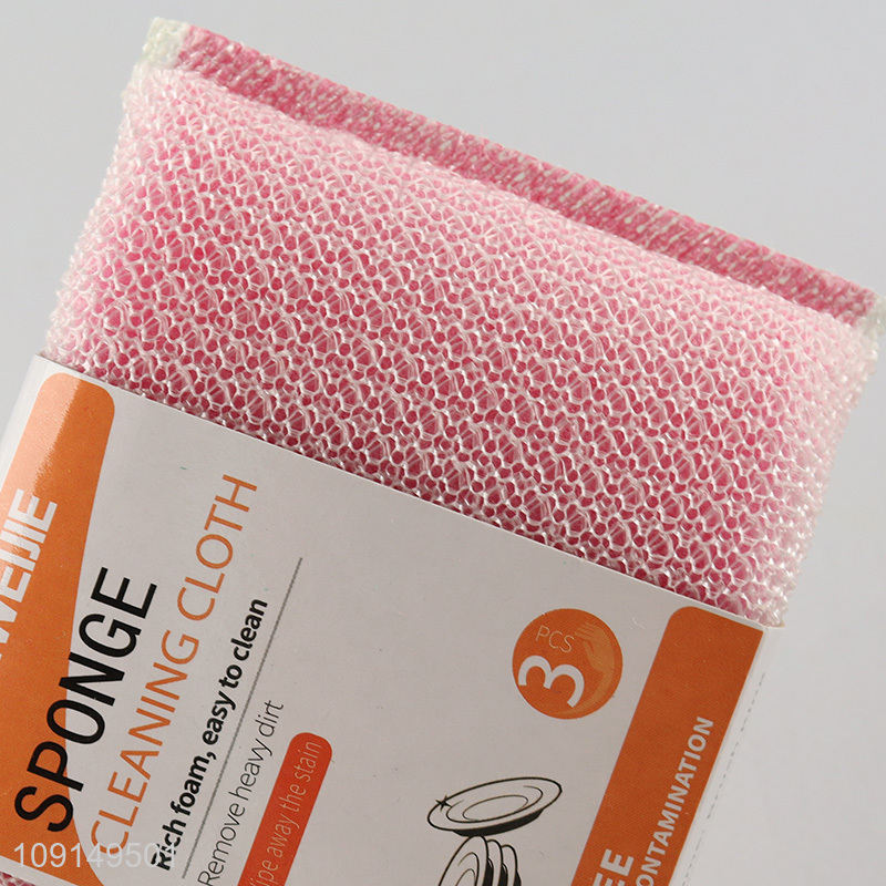 Hot Selling 3PCS Heavy Duty Non-Scratch Cleaning Sponges for Washing Dishes