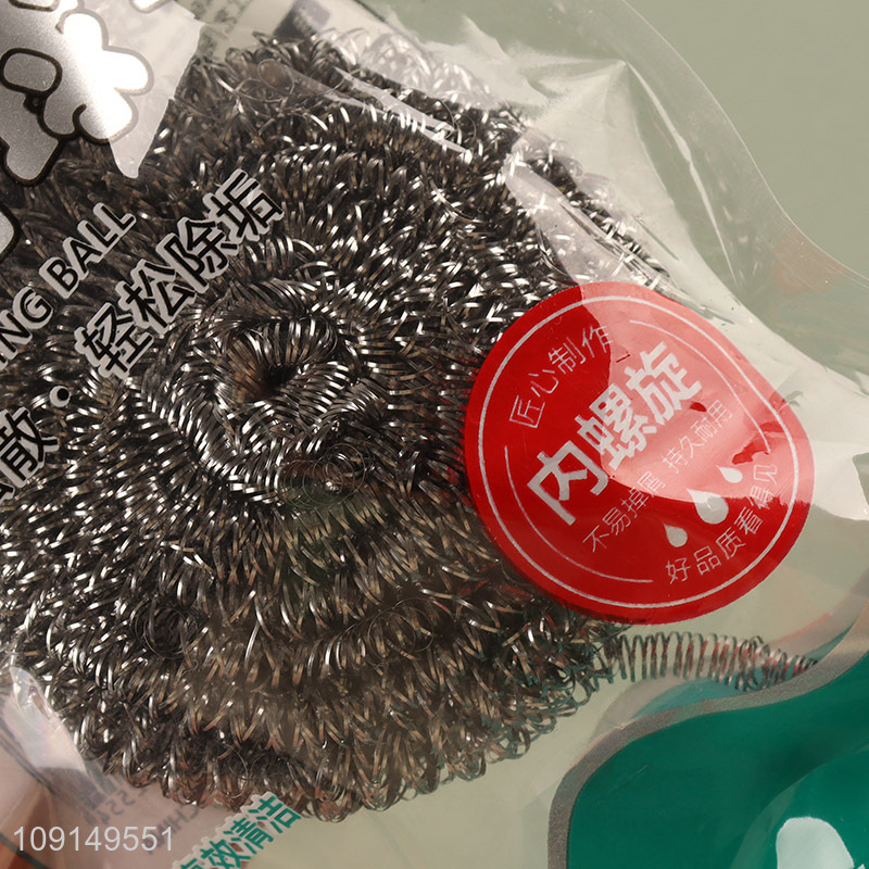 Online Wholesale 2 Pieces Heavy Duty Steel Wool Scrubbers for Kitchen Cleaning