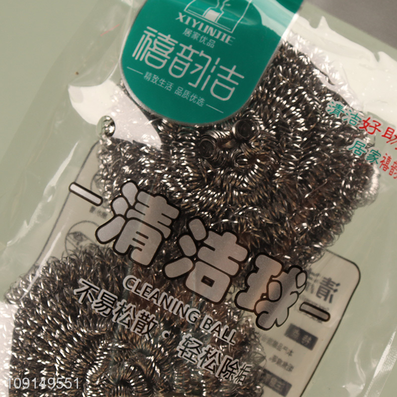 Online Wholesale 2 Pieces Heavy Duty Steel Wool Scrubbers for Kitchen Cleaning